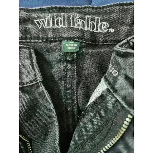Wild Fable Black Denim Jean Shorts Size 12 Summer Vacation‎ Beach Hot - Picture 3 of 3